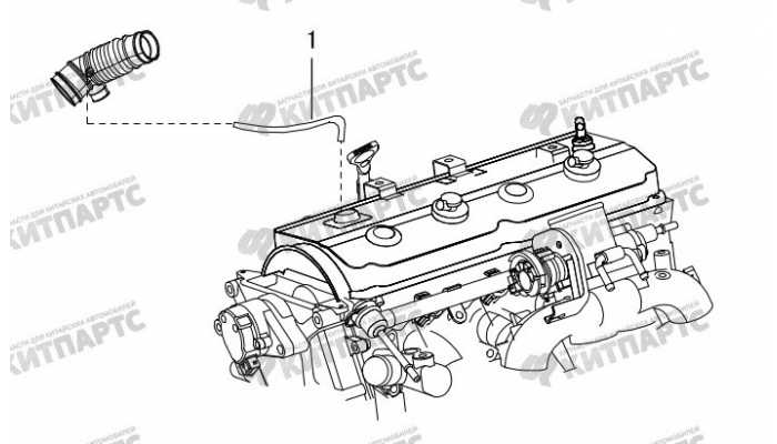 Шланг сапуна воздушного фильтра Great Wall Hover H3