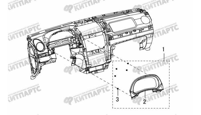 Накладка комбинации приборов Great Wall DW Hower H3